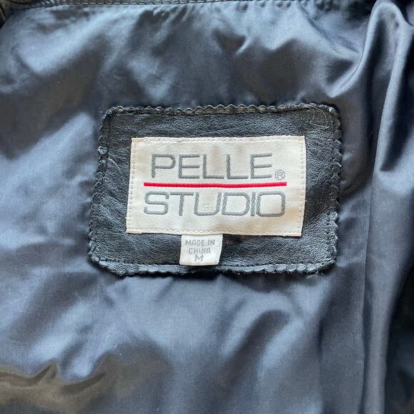 🔥Vintage Pelle Studio Double Breasted
Baroque Leather Long Duster Coat Jacket M - Picture 14 of 16